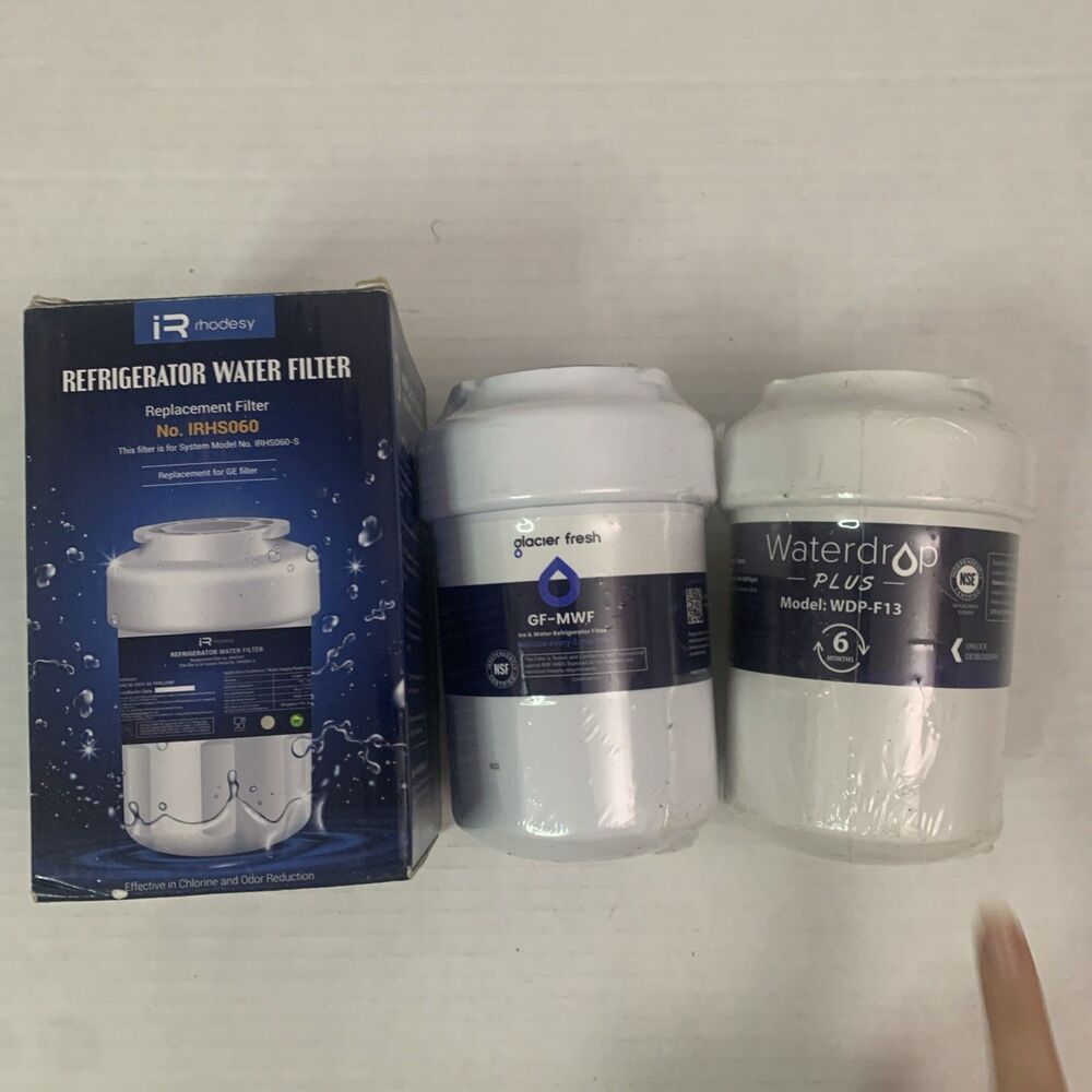 BRAND NEW 3 WATERDROP, glacier fresh, rhodesy WDP-F13 WATER fridge FILTERS
